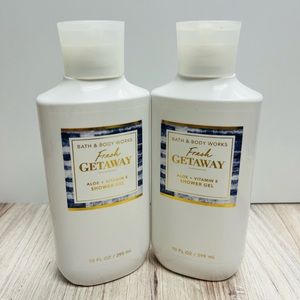 BATH & BODYWORKS-BRAND NEW: 2 Pack Fresh Getaway Shower Gel